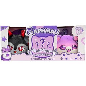 Aphmau 6" MeeMeow Plush 3-Pack Friends Surprise Box - Multicolor